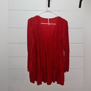 Pleated, midi Free People “Can’t Help It” dress